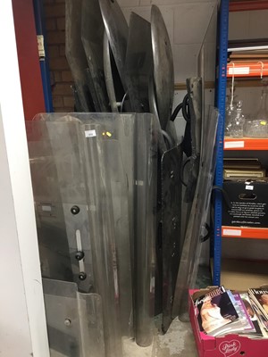 Lot 313 - Large group of police riot shields