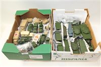 Lot 1750 - Diecast Dinky - two boxes of unboxed military...