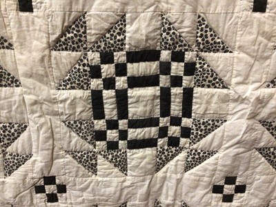 Lot 2084 - American quilt “Goose on the Pond” design c1920’s.  Handstitched.