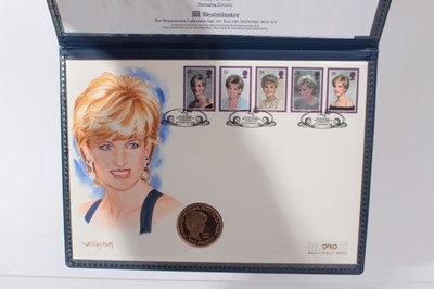Lot 453 - G.B. - Gold proof Crown coin cover 'In Memory...