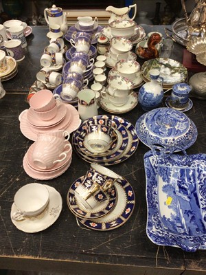 Lot 177 - Minton tea set, Gladstone china tea set, Royal Stafford tea set, Taylor & Kent coffee set, and an Aynsley porcelain breakfast set and other china