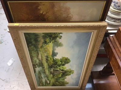 Lot 218 - Quantity of decorative oils and other pictures to include landscapes