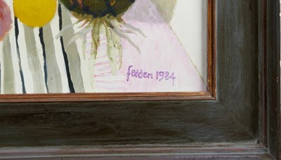 Lot 1060 - *Mary Fedden (1915-2012) oil on canvas - Still Life in Spain, signed and dated 1984, in glazed painted frame