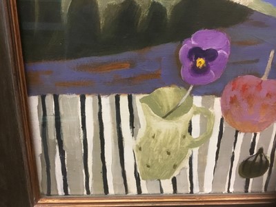 Lot 1060 - *Mary Fedden (1915-2012) oil on canvas - Still Life in Spain, signed and dated 1984, in glazed painted frame