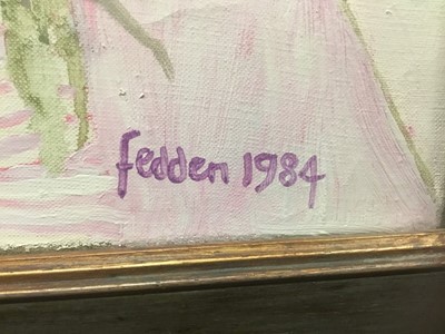 Lot 1060 - *Mary Fedden (1915-2012) oil on canvas - Still Life in Spain, signed and dated 1984, in glazed painted frame