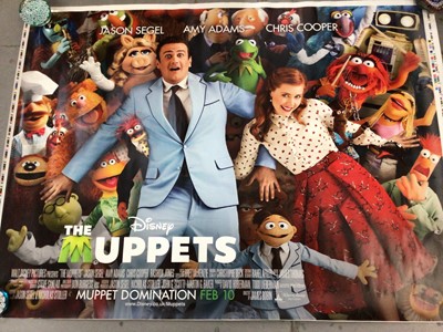 Lot 1648 - Large collection of late 1990's and early 2000's film posters including 1997 The Spice Girls, The Beatles Anthology etc .