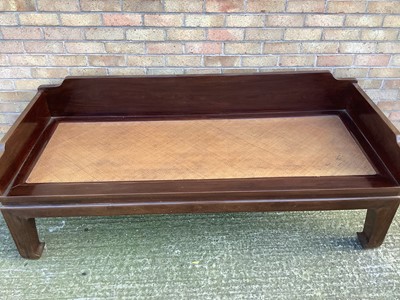 Lot 1361 - Old Chinese hardwood daybed