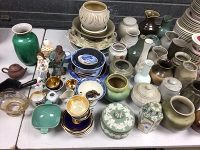 Lot 264 - Selection of glazed earthenware and other china ornaments