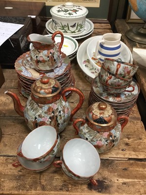 Lot 88 - Japanese Kutani porcelain teaset, Port Meirion Botanic Garden and other china