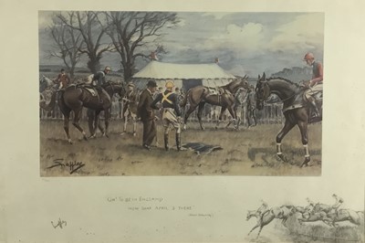 Lot 31 - After Snaffles, reproduction print 'Oh to be in England'