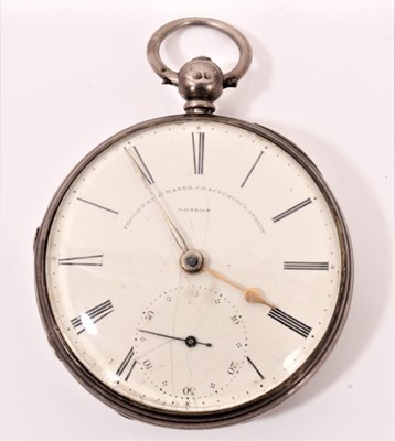 Lot 163 - Victorian silver cased pocket watch by Frodsham and Baker
