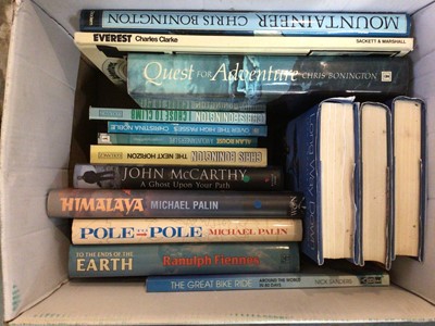 Lot 237 - Four boxes of books, subjects including mountaineering and travel