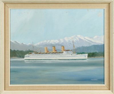 Lot 1234 - John Rohan Dominy (b.1926), oil on canvas board, 
The Empress of Japan