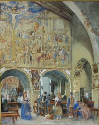 Lot 1267 - Sir William Emerson (1843-1924) pair of watercolours, interiors 
Sir William Emerson FRIBA (3 December 1843 – 26 December 1924) was a British architect, who was President of the Royal Institute of...
