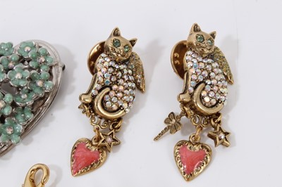 Lot 56 - Collection Kirks Folly gilt metal fairy and Cupid charms, together with other Kirks Folly pins