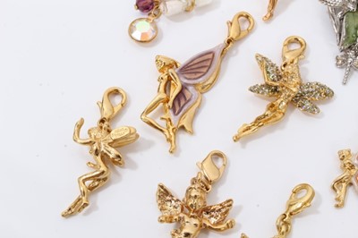 Lot 56 - Collection Kirks Folly gilt metal fairy and Cupid charms, together with other Kirks Folly pins