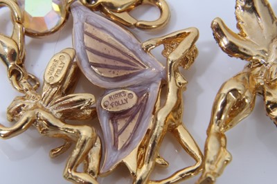 Lot 56 - Collection Kirks Folly gilt metal fairy and Cupid charms, together with other Kirks Folly pins