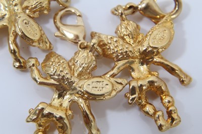 Lot 56 - Collection Kirks Folly gilt metal fairy and Cupid charms, together with other Kirks Folly pins