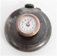 Lot 3326 - Unusual gentlemen's Swiss gun metal buttonhole...