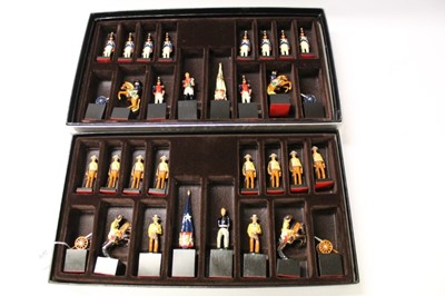 Lot 2476 - “The Battle of the Alamo” chess set, cast and hand painted to commemorate the 150th anniversary of the Battle of the Alamo 23rd February - 6 March 1836, in original box. Studio Anne Carlton 1986, r...