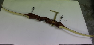 Lot 1042 - Marksman archery products TS4 Olympic bow, together with a Buck Trail archery bow in canvas case