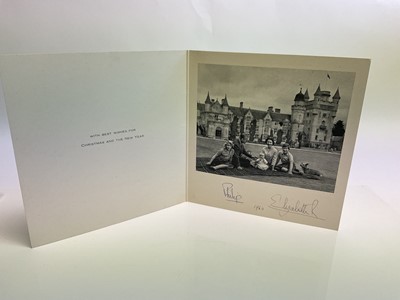 Lot 27 - H.M.Queen Elizabeth II and H.R.H. The Duke of Edinburgh, signed 1960 Christmas card