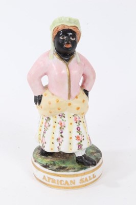Lot 167 - A Derby (King Street Works) figure of African Sall, circa 1890