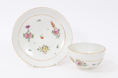 Lot 173 - A Bristol tea bowl and saucer, circa 1775