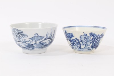 Lot 175 - A Bow tea bowl, circa 1750-52, and a Liverpool tea bowl