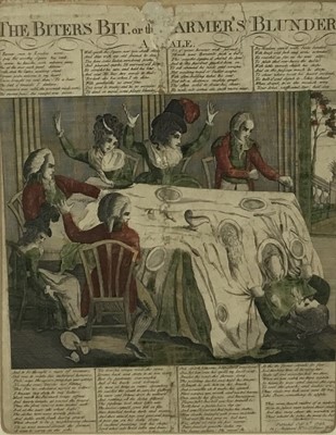 Lot 74 - Late 18th / early 19th century engraved cartoon and a Continental print