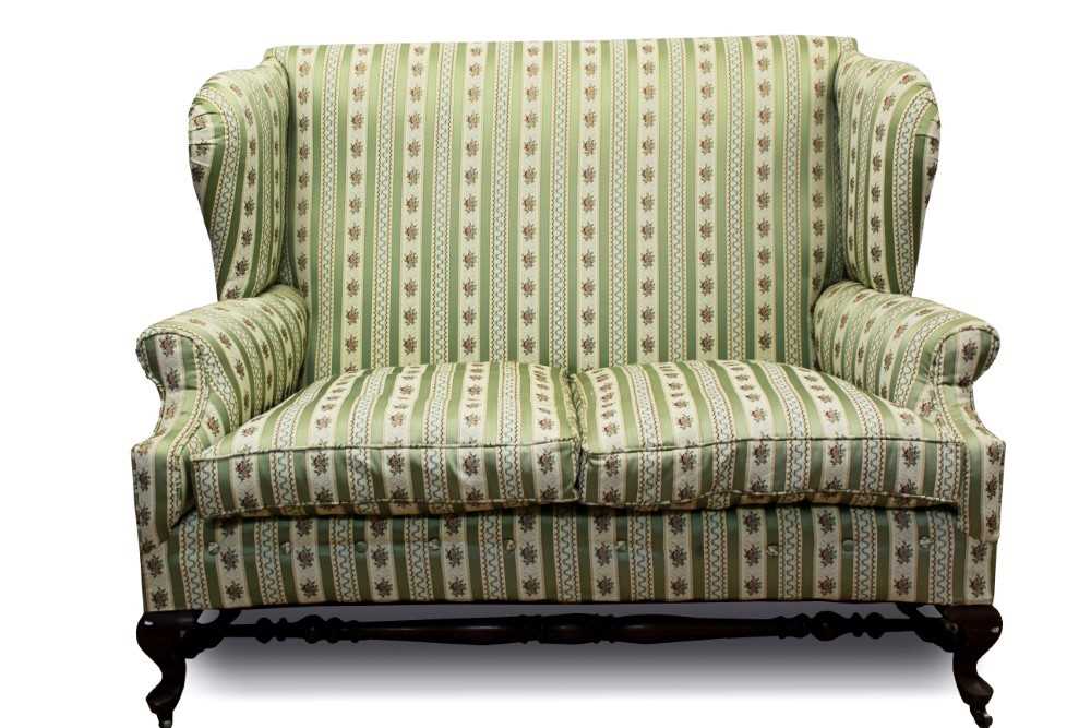 Lot 1375 - Rare early 20th century Howard & Co twin seater sofa