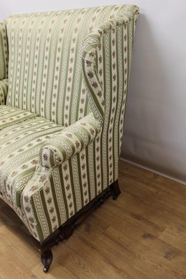Lot 1375 - Rare early 20th century Howard & Co twin seater sofa