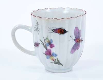 Lot 310 - European painted Chinese export coffee can, in the manner of Giles