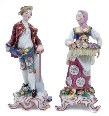 Lot 152 - Pair of Samson figures of gardeners