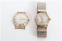 Lot 3331 - Gentlemen's (9ct) cased Diwan wristwatch on...
