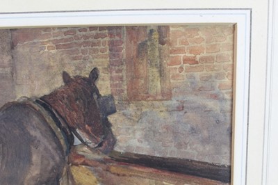 Lot 922 - *Sir Alfred Munnings watercolour - "The Willing Slave", signed and dated 1905, in glazed gilt frame