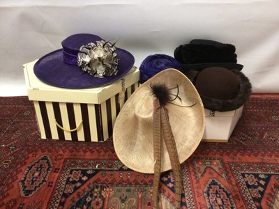 Lot 2135 - Selection of Occasion hats makers include Mitzi Lorenz, Rarhel Trevor Morgan etc.
