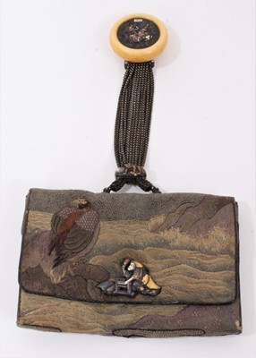Lot 2147 - Fine Japanese Meiji period Tobacco purse.