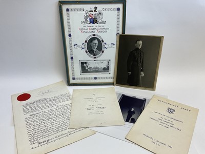 Lot 62 - H.M. Queen Elizabeth II , rare signed Royal Warrant of Precedence dated 12th July 1961 granting The Hon.Elizabeth Georgina Anson the title, rank place, pre-eminence and precedence of the daughter o...