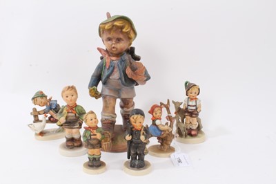 Lot 1192 - Six Hummel figures and one similar