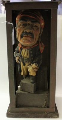 Lot 2505 - Unusual copper cased advertising model depicting pirate