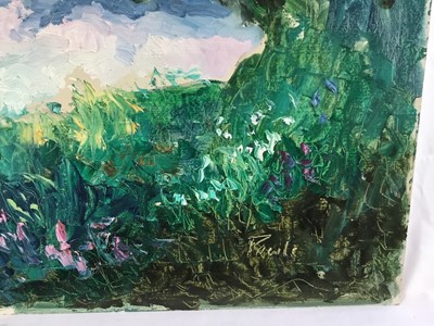 Lot 92 - *John Hanbury Pawle (1915-2010) oil on board- The Pond