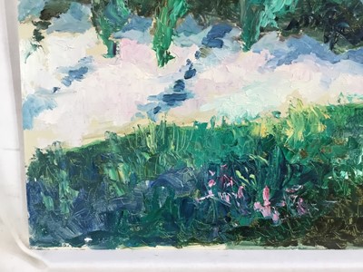 Lot 92 - *John Hanbury Pawle (1915-2010) oil on board- The Pond