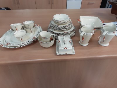 Lot 1316 - Art Deco Burleigh Ware dinner service