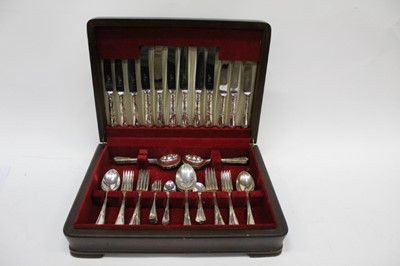 Lot 2466 - Canteen of silver plated cutlery