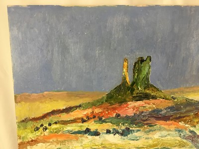 Lot 74 - *John Hanbury Pawle (1915-2010) oil on board- ‘The West’, signed, 58cm x 80cm