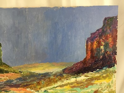 Lot 74 - *John Hanbury Pawle (1915-2010) oil on board- ‘The West’, signed, 58cm x 80cm