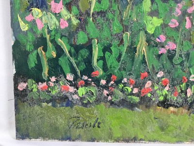 Lot 79 - *John Hanbury Pawle (1915-2010) oil on board- ‘Susanna and The Elders’, signed, 51cm x 56cm