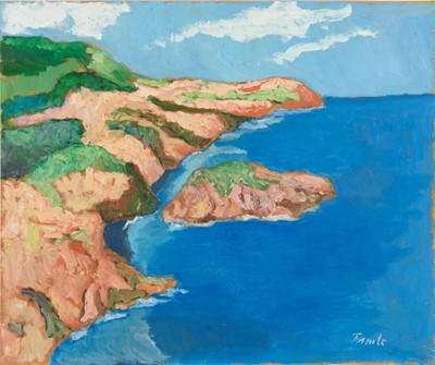Lot 1051 - *John Hanbury Pawle (1915-2010) oil on board- Cap Roux, signed, 51cm x 61cm