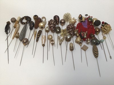Lot 2145 - Group of vintage hat pins